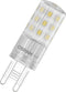OSRAM LED PIN veelkleurige LED-lamp met retrofit G9 fittingvoet, 4,9 W / 806 lm, helder, koud wit licht met 4000 K, niet dimbaar, IP20, loodvrij glas, 18 mm diameter.