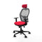 Jorquera Piqueras y Crespo 1D036N2 - Bureaustoel met hoofdsteun - Verstelbare hoogte - Rood