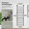 O'DADDY® Hangend Schoenenrek - Schoenenrek deur - Ruimtebesparend - Zwart