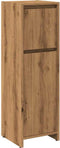 vidaXL - Badkamerkast - 30x30x95 - cm - bewerkt - hout - artisanaal - eikenkleur