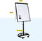 BRASQ Flipover Verrijdbaar Deluxe - 70x100 cm - Verstelbaar - Magnetisch - Zwart