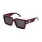 Just Cavalli SJC108V - Zonnebril Uniseks - UV400 - Grijs/Paarse lenzen Ø 53 mm
