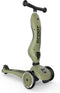 Scoot & Ride Highway Kick 1 - Kinderstep - Verstelbaar zadel en stuur - Olive