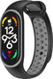 iMoshion Bandje Geschikt voor Xiaomi Mi Band 7 - iMoshion Siliconen sport band met inkliksysteem ronde drukknoop - Zwart