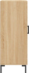 vidaXL - Dressoir - 34,5x34x90 - cm - bewerkt - hout - sonoma - eiken
