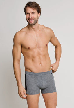 Schiesser Cotton Stretch - Heren Boxershort - 2-pack - Antraciet (2 stuks)
