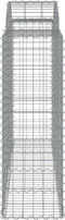 vidaXL - Schanskorven - 12 - st - gewelfd - 200x50x120/140 - cm - ijzer