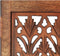 vidaXL - Kamerscherm - 3 - panelen - handgesneden - 120x165 - cm - mangohout - bruin