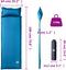 vidaXL - Kampeermatras - met - kussen - zelfopblazend - 1-persoons - turquoise