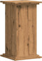 vidaXL - Plantenstandaard - 33x33x60 - cm - bewerkt - hout - artisanaal - eiken