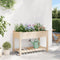 vidaXL - Tuinplantbak - met - Roosters - 115x59x76 - cm - van - Massief - Grenenhout