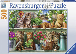 Ravensburger puzzel Katjes in het rek - legpuzzel - 500 stukjes