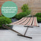 Vita5 Hangmat met Standaard en Spreidstok – 2 Persoons – Afneembaar kussen – Weerbestendig – Mokka