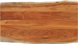 vidaXL - Tafelblad - rechthoekig - natuurlijke - rand - 120x60x2,5 - cm - acaciahout