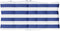vidaXL - Stoelkussens - 4 - st - lage - rug - gestreept - oxford - stof - wit - en - blauw