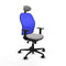Jorquera Piqueras y Crespo 1D036N1 - Bureaustoel - Hoofdsteun - Lichtgrijs