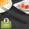HI NATURE™ Luxe Chopsticks Set - Koreaanse Eetstokjes - Herbruikbaar en Vaatwasserbestendig - Antislip - Zwart (5 paar)