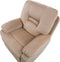 Elektrische relaxfauteuil BERGEN LED Fluweel Zandbeige