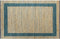 vidaXL - Vloerkleed - handgemaakt - 80x160 - cm - jute - blauw