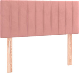vidaXL - Hoofdbord - 100x5x78/88 - cm - fluweel - roze