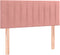 vidaXL - Hoofdbord - 100x5x78/88 - cm - fluweel - roze