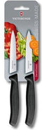 Victorinox SwissClassic Officemes - 2 Stuks: Glad en Kartel - Zwart