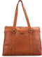 Leren Laptoptas met tabletvak - California - Brandy Cognac