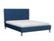 BAYONNE - Tweepersoonsbed - Blauw - 160 x 200 cm - Fluweel