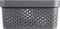 Curver Infinity Recycled Dots Opbergbox - 11 liter - Antraciet