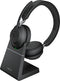 Jabra Evolve2 65 MS - Bluetooth Headset - Duo - USB-A dongle - zwart