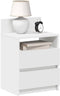 vidaXL - Nachtkastjes - 2 - st - met - 2 - lades - 40x33x60 - cm - wit