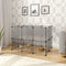 EUGAD dubbele verdieping dierenren - modulaire puppy en knaagdier ren - grijs - 107 x 72 x 72 cm