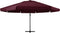 vidaXL - Parasol - met - aluminium - paal - 600 - cm - bordeauxrood