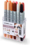 COPIC Marker Ciao Set 12 Stuks Huidskleuren - Stiften Set Alcoholbasis - Markerset - Professionele Markers