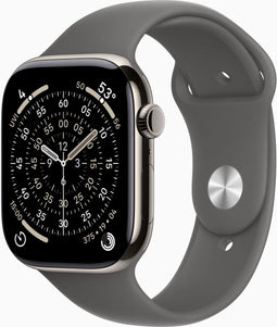 Apple Watch Series 11 - Smartwatch - GPS + Cellular - Titanium (Grijs)