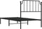 vidaXL - Bedframe - met - hoofdbord - metaal - zwart - 90x200 - cm