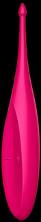 Satisfyer, oplegvibrator, tip vibrator, 'Twirling Fun', 17,5 cm, waterdicht, oplaadbaar, lichaamsvriendelijke siliconen