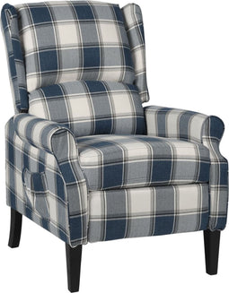 vidaXL Fauteuil stof blauw