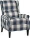 vidaXL Fauteuil stof blauw