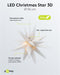 Goobay LED 3D Christmas star, Ø 56 cm, 4.5 V outdoor transformer - outdoor star with timer and 18 po