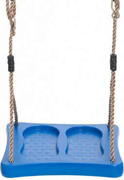 Swing King schommelzitje voetschommel 35cm - blauw