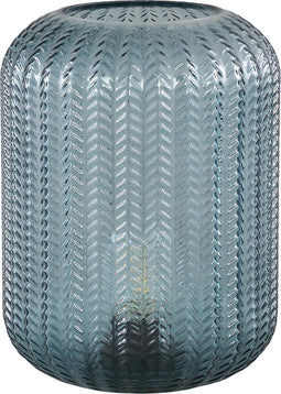 PTMD larson turquoise glazen led tafel lamp motief