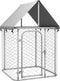 vidaXL - Hondenkennel - voor - buiten - met - dak - 600x200x150 - cm