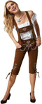 dressforfun Lederhose Walchensee - Verkleedkostuum - Kniehoogte - Bruin