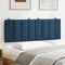 vidaXL - Hoofdbordkussen - 140 - cm - stof - blauw