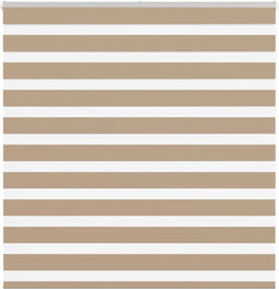 vidaXL - Zebra - Blind - 150x100 - cm - stofbreedte - 145,9 - cm - polyester - zandbruin