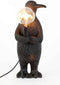 Light & Living Tafellamp Penguin - Zwart - 21x17x41cm - Modern