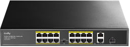 Cudy FS1018PS1 - PoE Switch - 16 PoE+ poorten 200W - 1 SFP poort