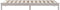 vidaXL - Bedframe - massief - grenenhout - wit - 90x190 - cm