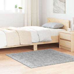 vidaXL - Shaggy - Tapijt - met - Latex - Achterkant - Grijs - 120x120 - cm